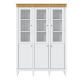 Стеллаж Ольса-303/300 Белый лак + антик №24 - картинка 1 Стеллаж Ольса-303/300 Белый лак + антик №24 - картинка 1