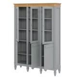 Стеллаж Ольса-303/300 серый №7042 + антик №24 - картинка 3 Стеллаж Ольса-303/300 серый №7042 + антик №24 - картинка 3