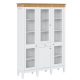 Стеллаж Ольса-321/110 Белый лак + антик №24 - картинка 1