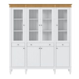 Стеллаж Ольса-404/430 Белый лак + антик №24 - картинка 2 Стеллаж Ольса-404/430 Белый лак + антик №24 - картинка 2