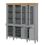 Стеллаж Ольса-404/430 серый №7042 + антик №24 - картинка 3 Стеллаж Ольса-404/430 серый №7042 + антик №24 - картинка 3