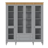 Стеллаж Ольса-422/002 серый №7042 + антик №24- картинка 2