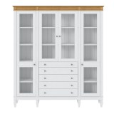 Стеллаж Ольса-422/014 Белый лак + антик №24 - картинка 2 Стеллаж Ольса-422/014 Белый лак + антик №24 - картинка 2