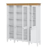 Стеллаж Ольса-422/200 Белый лак + антик №24 - картинка 6