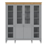 Стеллаж Ольса-422/200 серый №7042 + антик №24 - картинка 3