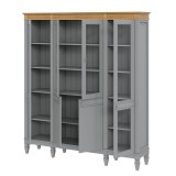 Стеллаж Ольса-422/200 серый №7042 + антик №24 - картинка 5