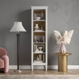 Стеллаж Ольса-С 100 белый лак - картинка 1