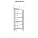Стеллаж Ольса-С 200 размеры Стеллаж Ольса-С 200 размеры