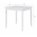 Стол 74x74 ЛЕРХАМН (ЛЫМ) белый 3 Стол 74x74 ЛЕРХАМН (ЛЫМ) белый 3