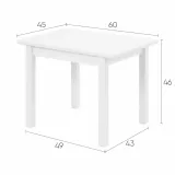 Стол детский КОЧ белый картинка 6