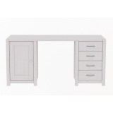 Стол Фьорд двухтумбовый белый воск - картинка 1