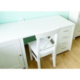 Стол Фьорд двухтумбовый белый воск - картинка 2 Стол Фьорд двухтумбовый белый воск - картинка 2