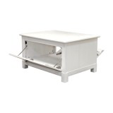 Стол кофейный Рауна белый воск-2