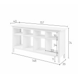 Стол консоль стеллаж ИКЕА Хемнэс 157х74х40 белый рис 4 Стол консоль стеллаж ИКЕА Хемнэс 157х74х40 белый рис 4