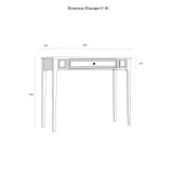 Стол консольный Квадро-С 01 размеры