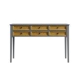 Стол консольный Квадро-С 06 Серый №7042 + антик №24 картинка 2 Стол консольный Квадро-С 06 Серый №7042 + антик №24 картинка 2