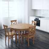 Стол круглый КАНТРИ (ХЕМНЭС) коричневый картинка 6 Стол круглый КАНТРИ (ХЕМНЭС) коричневый картинка 6