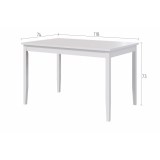 Стол обеденный 118x74 ЛЕРХАМН (ЛЫМ) белый - картинка 4 Стол обеденный 118x74 ЛЕРХАМН (ЛЫМ) белый - картинка 4