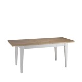 Стол обеденный Сканди 160/199 со вставкой белый/антик-2 Стол обеденный Сканди 160/199 со вставкой белый/антик-2