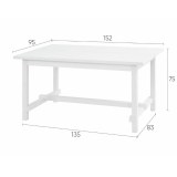 Стол обеденный Толысь 152*95 белый картинка 6