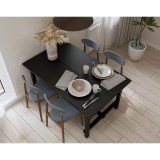 Стол обеденный Толысь 152*95 черный картинка 10 Стол обеденный Толысь 152*95 черный картинка 10