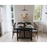 Стол обеденный Толысь 152*95 черный картинка 9 Стол обеденный Толысь 152*95 черный картинка 9