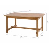 Стол обеденный Толысь 152*95 коричневый картинка 6 Стол обеденный Толысь 152*95 коричневый картинка 6