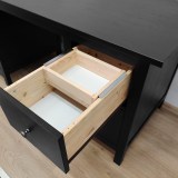 Стол письменный 12 КАНТРИ (ХЕМНЭС) черный лак - картинка 5 Стол письменный 12 КАНТРИ (ХЕМНЭС) черный лак - картинка 5