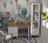 Стол письменный 120 Пенни белый воск/антик 24 картинка 3 Стол письменный 120 Пенни белый воск/антик 24 картинка 3