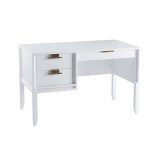 Стол письменный Бридж однотумбовый белый лак картинка 1