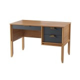 Стол письменный Бридж однотумбовый браун/серый 7012 картинка 2 Стол письменный Бридж однотумбовый браун/серый 7012 картинка 2