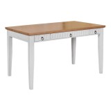 Стол письменный Хельсинки-03 Белый воск +антик - картинка 1