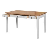 Стол письменный Хельсинки-03 Белый воск +антик - картинка 3