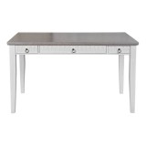 Стол письменный Хельсинки-03 Белый воск+серый - картинка 2 Стол письменный Хельсинки-03 Белый воск+серый - картинка 2