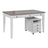 Стол письменный Хельсинки-03 Белый воск+серый - картинка 4 Стол письменный Хельсинки-03 Белый воск+серый - картинка 4