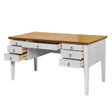 Стол письменный Хельсинки-07 Белый воск +антик - картинка 3