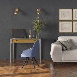 Стол письменный Квадро-С 01 Серый №7042 + антик №24 картинка 4 Стол письменный Квадро-С 01 Серый №7042 + антик №24 картинка 4