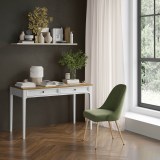 Стол письменный Квадро-С 02 Белый лак + антик №24 картинка 4