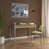 Стол письменный Квадро-С 02 Серый №7042 + антик №24 картинка 4 Стол письменный Квадро-С 02 Серый №7042 + антик №24 картинка 4