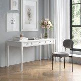 Стол письменный Квадро-С 03 Белый лак массив сосны картинка 5 Стол письменный Квадро-С 03 Белый лак массив сосны картинка 5