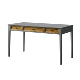 Стол письменный Квадро-С 03 серый 7042 + антик №24 массив сосны картинка 3 Стол письменный Квадро-С 03 серый 7042 + антик №24 массив сосны картинка 3