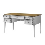 Стол письменный Квадро-С 05 Белый лак  + антик №24 массив сосны картинка 4