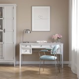 Стол письменный Квадро-С 05 Белый лак массив сосны картинка 5