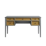 Стол письменный Квадро-С серый 7042 + антик №24 массив сосны картинка 2 Стол письменный Квадро-С серый 7042 + антик №24 массив сосны картинка 2