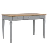 Стол письменный Ольса-003 серый №7042 + антик №24- картинка 1