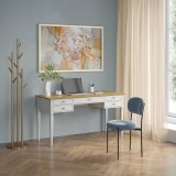 Стол письменный Ольса-С 005 белый лак + антик №24 - картинка 5