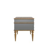 Стол письменный  Рандеву 07 (серый 7024/антик-24) фото3