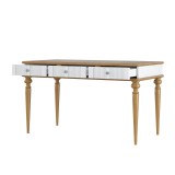 Стол письменный Рандеву 03 (белый лак/антик-24)) фото2 Стол письменный Рандеву 03 (белый лак/антик-24)) фото2