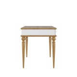 Стол письменный Рандеву 03 (белый лак/антик-24)) фото3 Стол письменный Рандеву 03 (белый лак/антик-24)) фото3