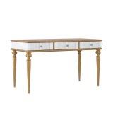 Стол письменный  Рандеву 03 (белый лак/антик-24)) фото1